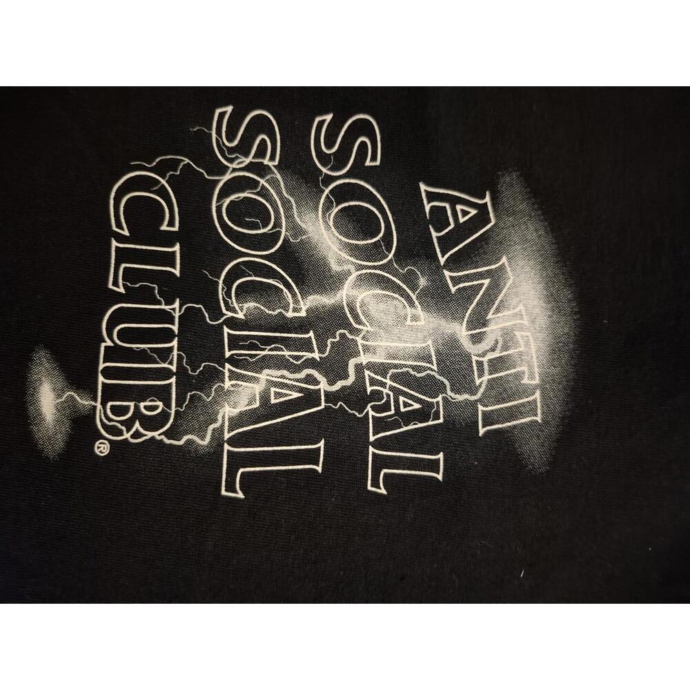 Anti Social Social Club Black Tee Size Large